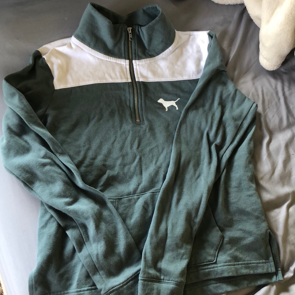 Pink quarter zip